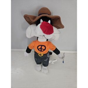VTG 16.5" Sylvester the Cat Looney‎ Tunes Peacenik stuffed plush toy with tags